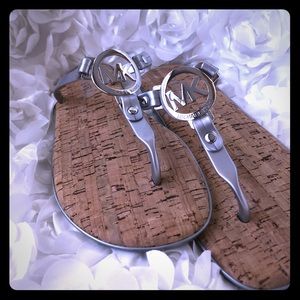 FINAL SALE ⚠️ Michael Kors SilverJelly Cork Sandal